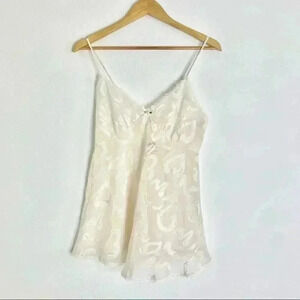 NWT vintage juliara dead stock white heart nightie or nightgown large